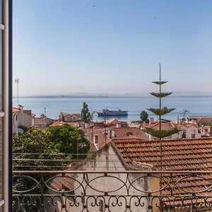 Amazing River View In Historical Lisbon